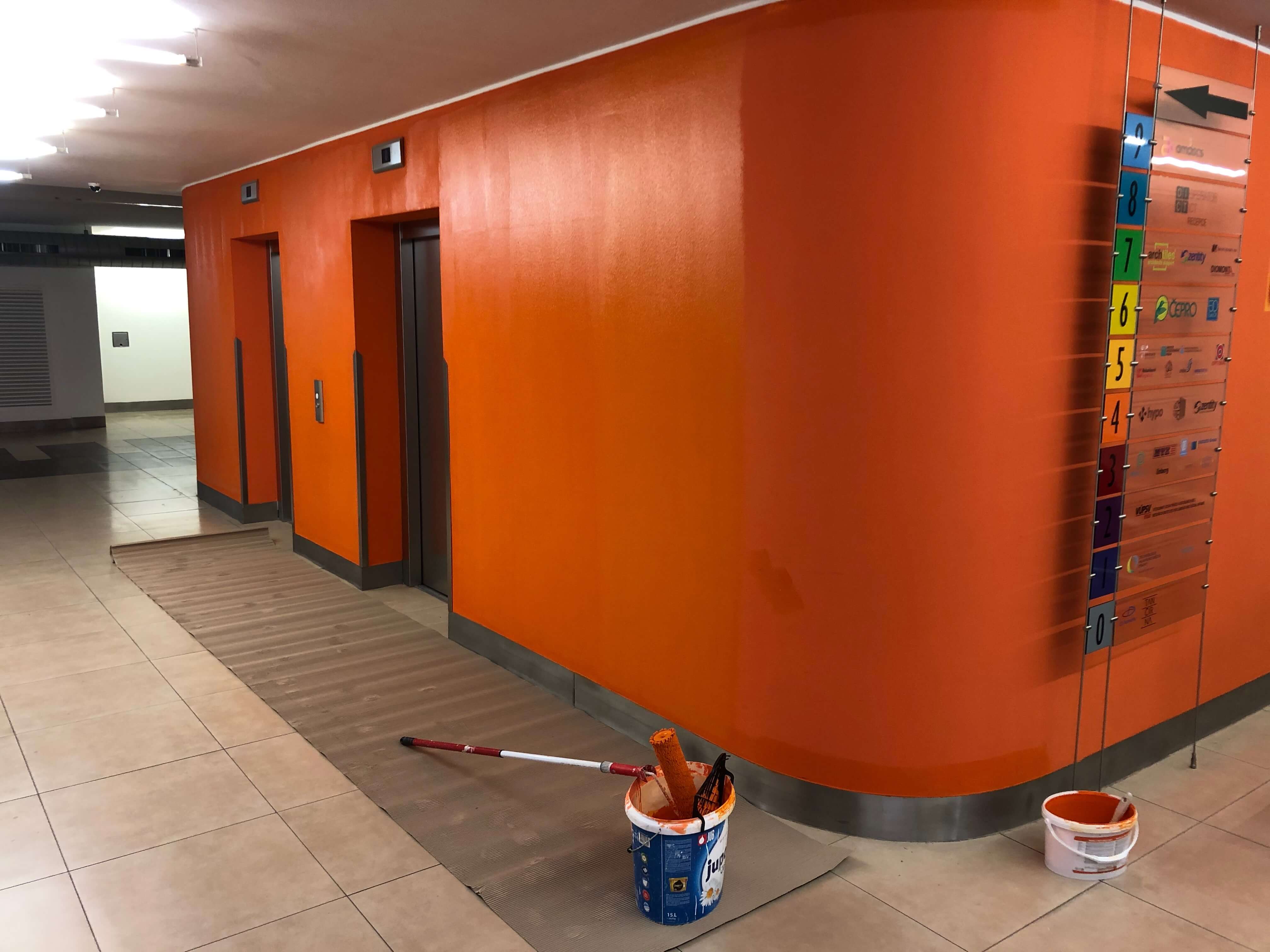 Nátěr výtahů – Praha